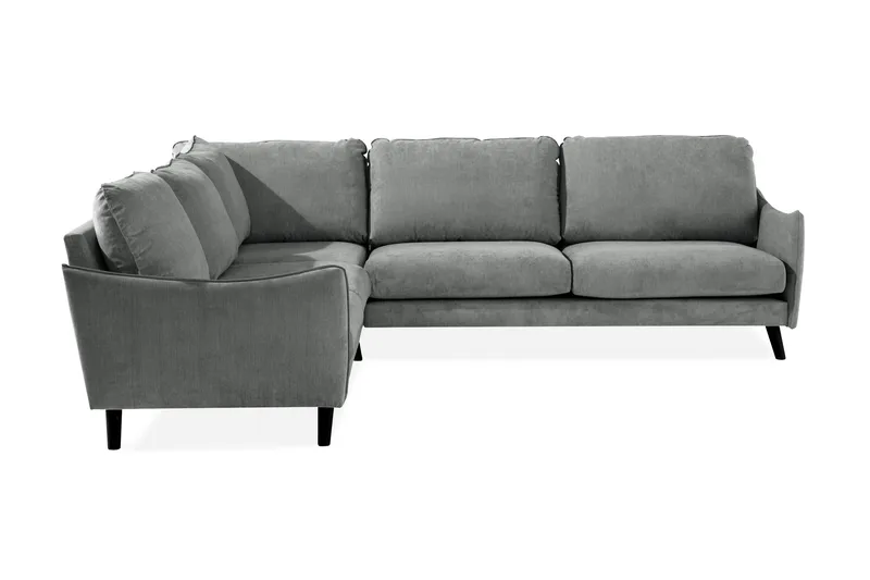 Trend Lyx 6-seters Vendbar L-formet Hjørnesofa i Stoff, Grå