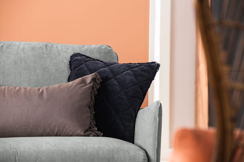 Trend Lyx 6-seters Vendbar L-formet Hjørnesofa i Stoff - Grå - Møbler - Sofaer - Hjørnesofa