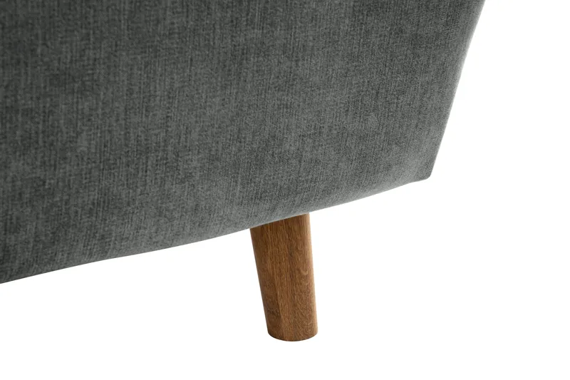 Trend Lyx 6-seters Vendbar L-formet Hjørnesofa i Stoff - Grå - Møbler - Sofaer - Hjørnesofa