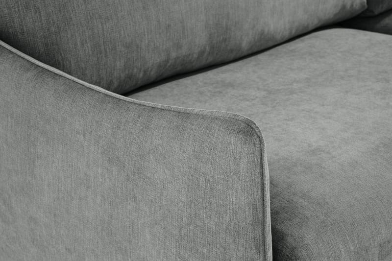 Trend Lyx 6-seters Vendbar L-formet Hjørnesofa i Stoff - Grå - Møbler - Sofaer - Hjørnesofa