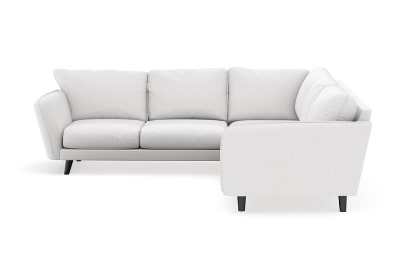 Trend Lyx 6-seters Vendbar L-formet Hjørnesofa i Stoff - Hvit - Møbler - Sofaer - Hjørnesofa