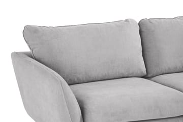 Trend Lyx 6-seters Vendbar L-formet Hjørnesofa i Stoff - Lys grå - Møbler - Sofaer - Hjørnesofa