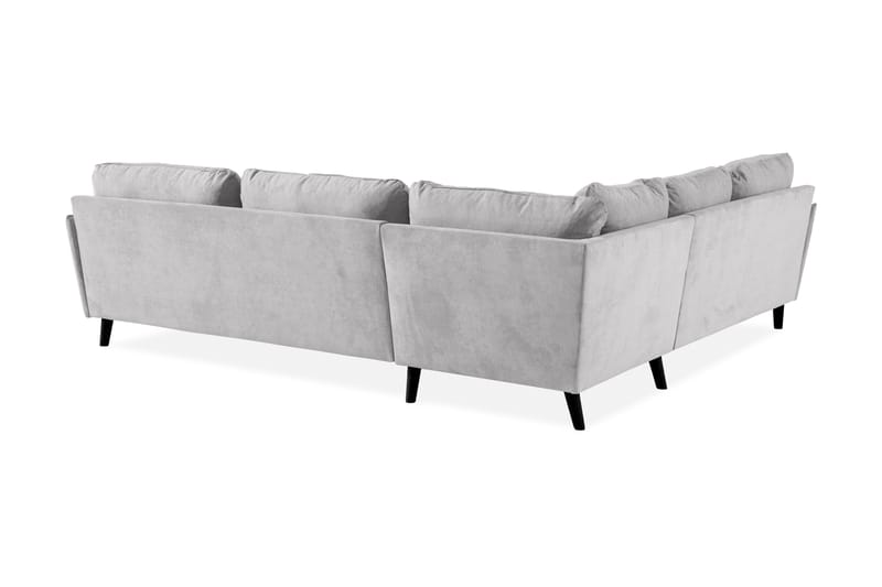 Trend Lyx 6-seters Vendbar L-formet Hjørnesofa i Stoff - Lys grå - Møbler - Sofaer - Hjørnesofa