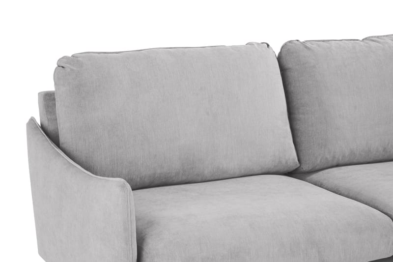 Trend Lyx 6-seters Vendbar L-formet Hjørnesofa i Stoff - Lys grå - Møbler - Sofaer - Hjørnesofa