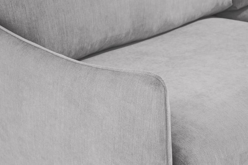 Trend Lyx 6-seters Vendbar L-formet Hjørnesofa i Stoff - Lys grå - Møbler - Sofaer - Hjørnesofa