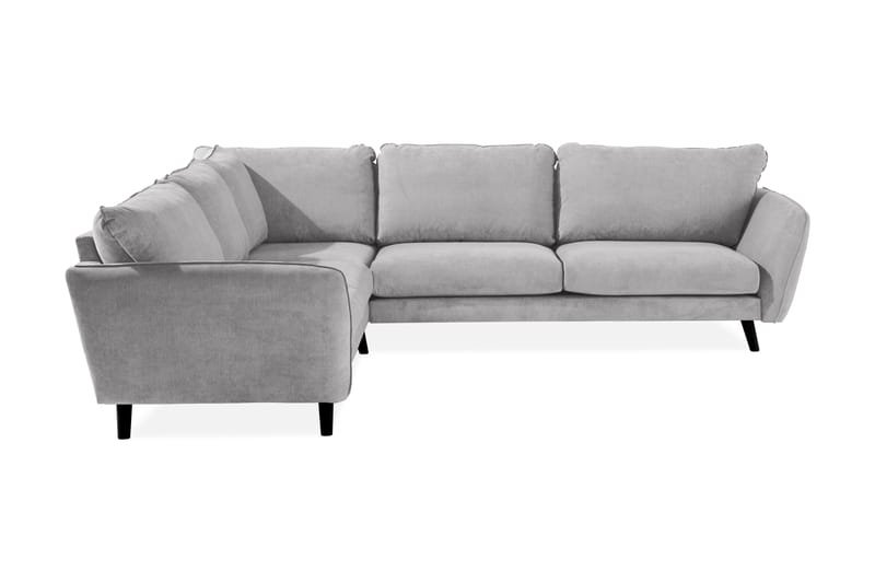 Trend Lyx 6-seters Vendbar L-formet Hjørnesofa i Stoff - Lys grå - Møbler - Sofaer - Hjørnesofa