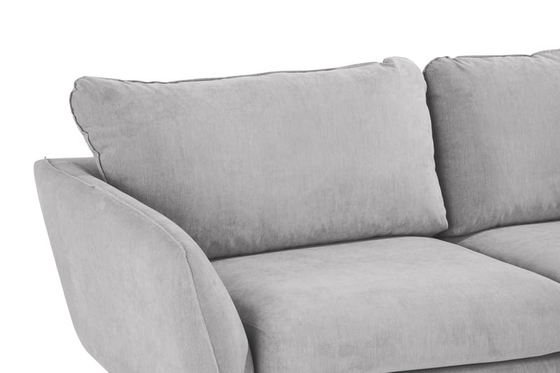 Trend Lyx 6-seters Vendbar L-formet Hjørnesofa i Stoff - Lys grå - Møbler - Sofaer - Hjørnesofa