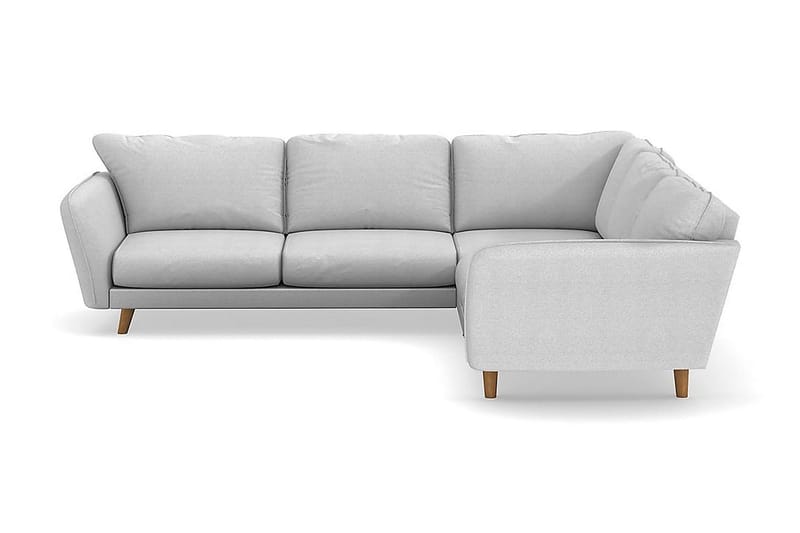 Trend Lyx 6-seters Vendbar L-formet Hjørnesofa i Stoff - Lys grå - Møbler - Sofaer - Hjørnesofa