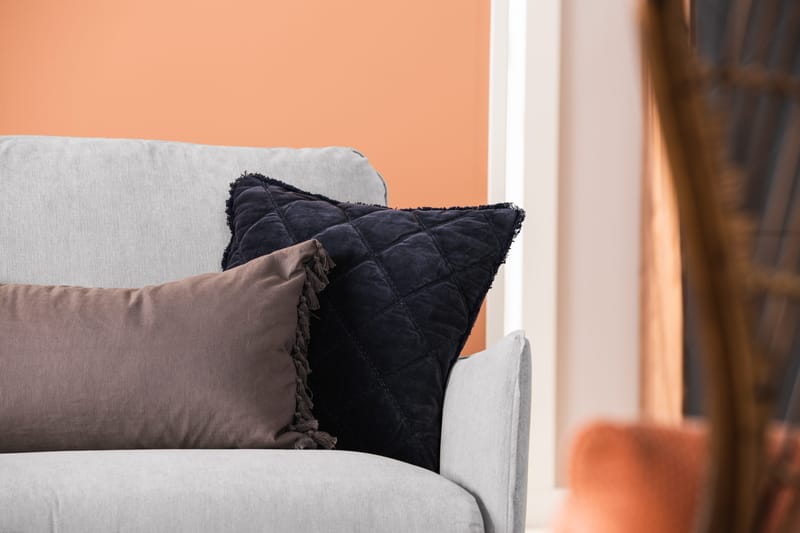 Trend Lyx 6-seters Vendbar L-formet Hjørnesofa i Stoff - Lys grå - Møbler - Sofaer - Hjørnesofa