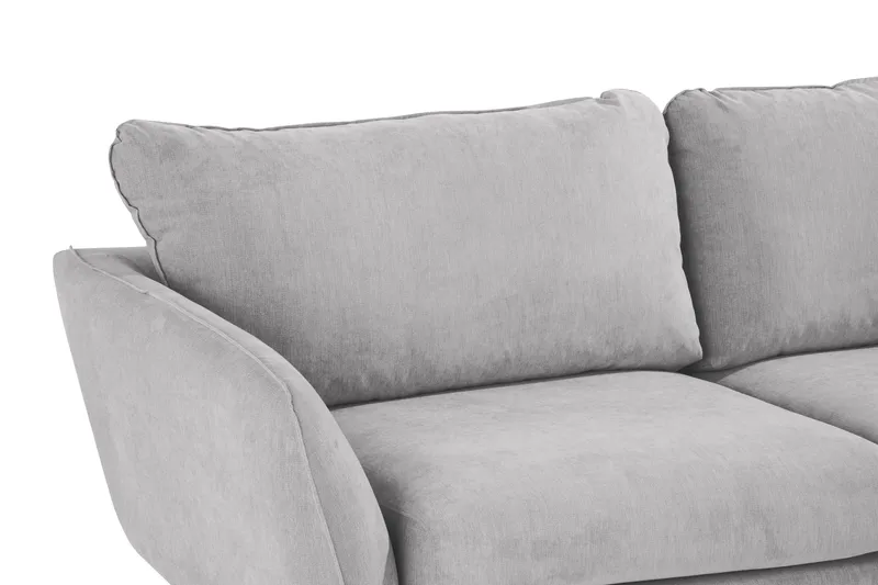 Trend Lyx 6-seters Vendbar L-formet Hjørnesofa i Stoff - Lys grå - Møbler - Sofaer - Hjørnesofa