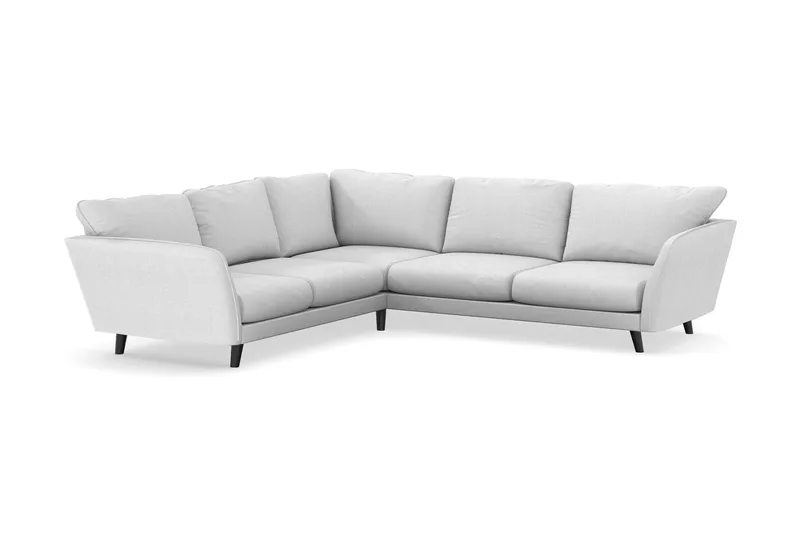 Trend Lyx 6-seters Vendbar L-formet Hjørnesofa i Stoff - Lys grå - Møbler - Sofaer - Hjørnesofa
