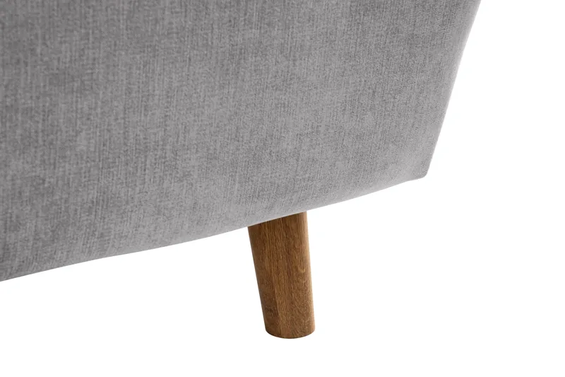 Trend Lyx 6-seters Vendbar L-formet Hjørnesofa i Stoff - Lys grå - Møbler - Sofaer - Hjørnesofa