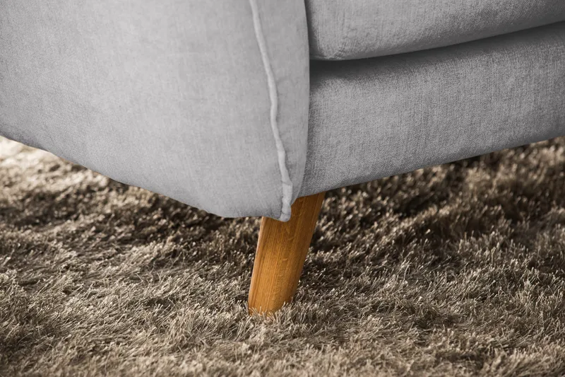 Trend Lyx 6-seters Vendbar L-formet Hjørnesofa i Stoff - Lys grå - Møbler - Sofaer - Hjørnesofa