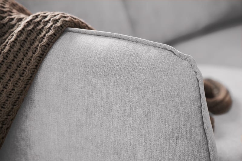 Trend Lyx 6-seters Vendbar L-formet Hjørnesofa i Stoff - Lys grå - Møbler - Sofaer - Hjørnesofa