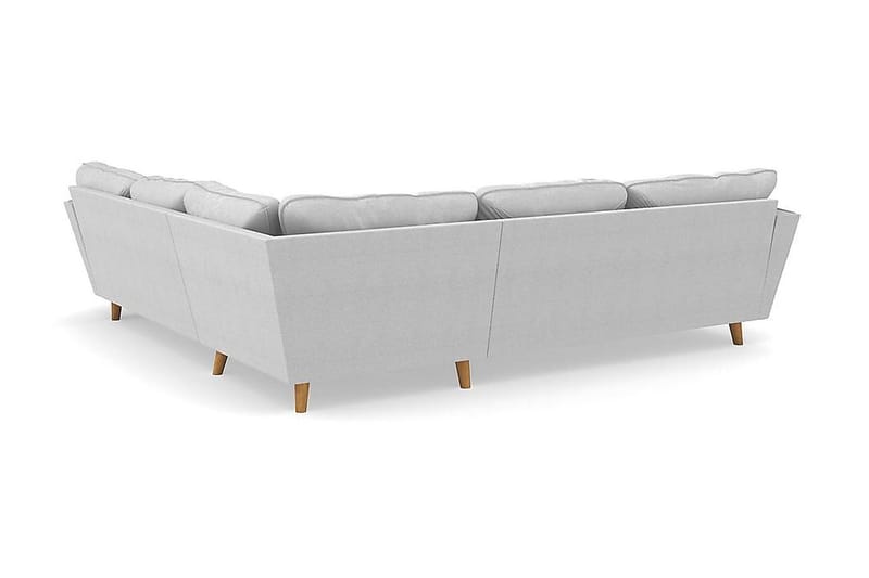 Trend Lyx 6-seters Vendbar L-formet Hjørnesofa i Stoff - Lys grå - Møbler - Sofaer - Hjørnesofa