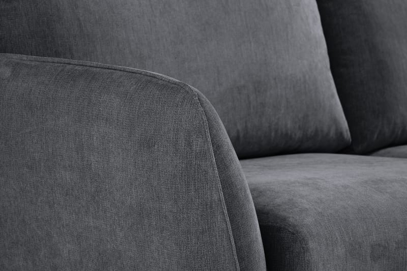Trend Lyx 6-seters Vendbar L-formet Hjørnesofa i Stoff - Mørk grå - Møbler - Sofaer - Hjørnesofa