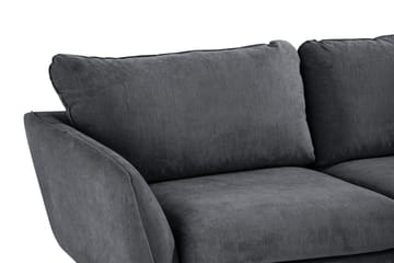 Trend Lyx 6-seters Vendbar L-formet Hjørnesofa i Stoff - Mørk grå - Møbler - Sofaer - Hjørnesofa