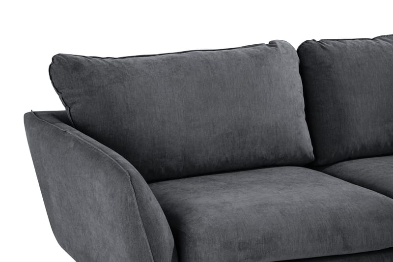 Trend Lyx 6-seters Vendbar L-formet Hjørnesofa i Stoff - Mørk grå - Møbler - Sofaer - Hjørnesofa