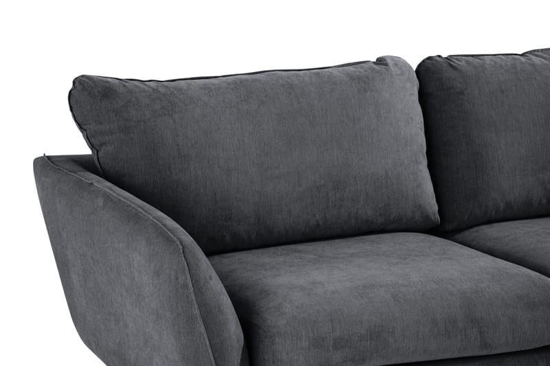 Trend Lyx 6-seters Vendbar L-formet Hjørnesofa i Stoff - Mørk grå - Møbler - Sofaer - Hjørnesofa