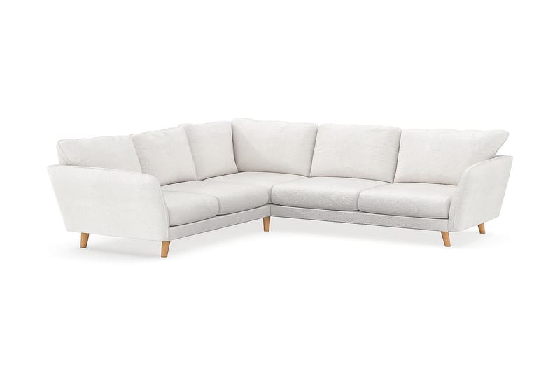 Trend Lyx Hjørnesofa Vendbar - Hvit|Bouclé - Møbler - Sofaer - Hjørnesofa
