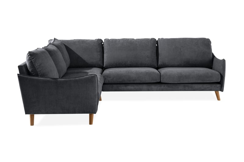 Trend Lyx Hjørnesofa Vendbar - Mørkegrå/Eik - Møbler - Sofaer - Hjørnesofa