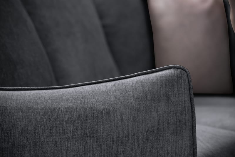 Trend Lyx Hjørnesofa Vendbar - Mørkegrå/Eik - Møbler - Sofaer - Hjørnesofa