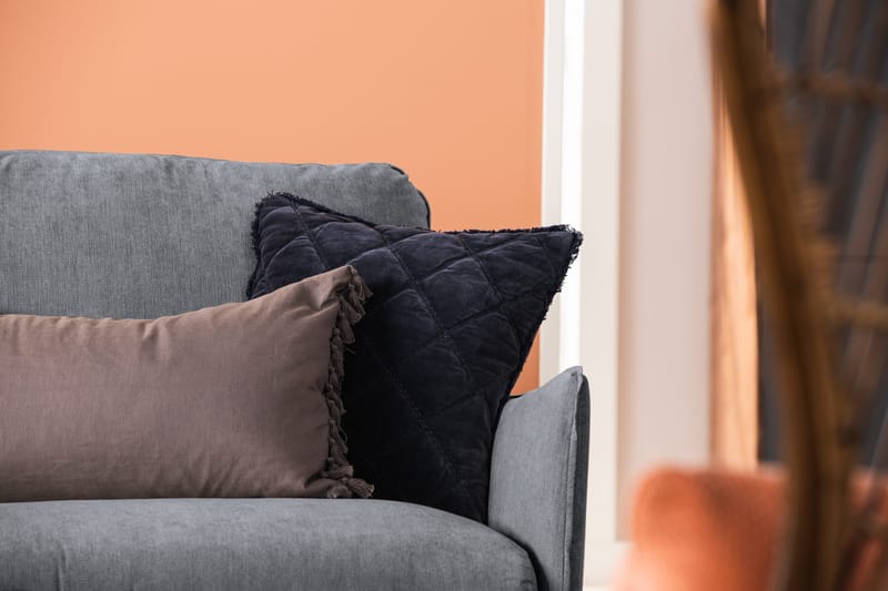 Trend Lyx Hjørnesofa Vendbar - Mørkegrå/Eik - Møbler - Sofaer - Hjørnesofa