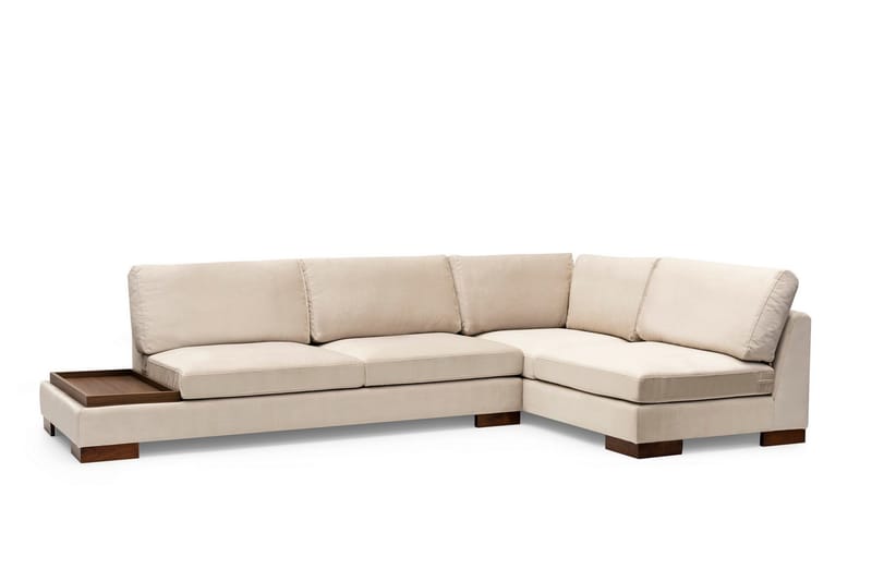 Tulima Sofa med Sjeselong Høyre - Beige/Natur - Møbler - Sofaer - Hjørnesofa
