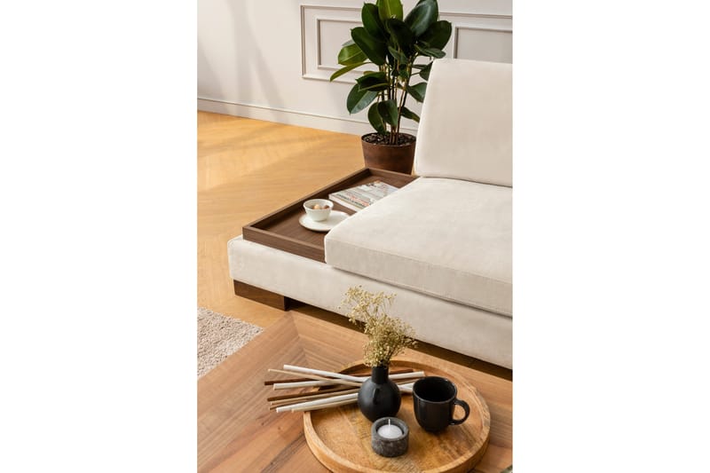 Tulima Sofa med Sjeselong Høyre - Beige/Natur - Møbler - Sofaer - Hjørnesofa