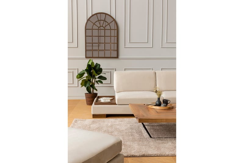 Tulima Sofa med Sjeselong Høyre - Beige/Natur - Møbler - Sofaer - Hjørnesofa