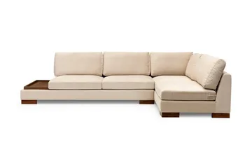 Tulima Sofa med Sjeselong Høyre - Beige/Natur - Møbler - Sofaer - Hjørnesofa