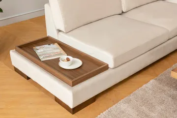 Tulima Sofa med Sjeselong Høyre - Beige/Natur - Møbler - Sofaer - Hjørnesofa