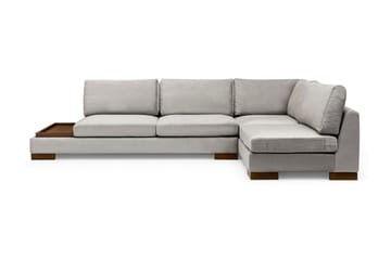 Tulima Sofa med Sjeselong Høyre - Lysegrå/Natur - Møbler - Sofaer - Hjørnesofa
