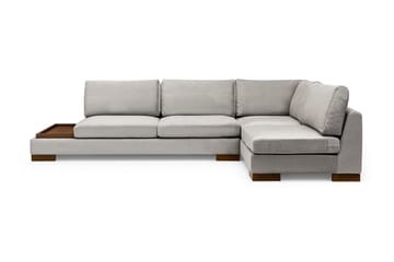 Tulima Sofa med Sjeselong Høyre - Lysegrå/Natur - Møbler - Sofaer - Hjørnesofa