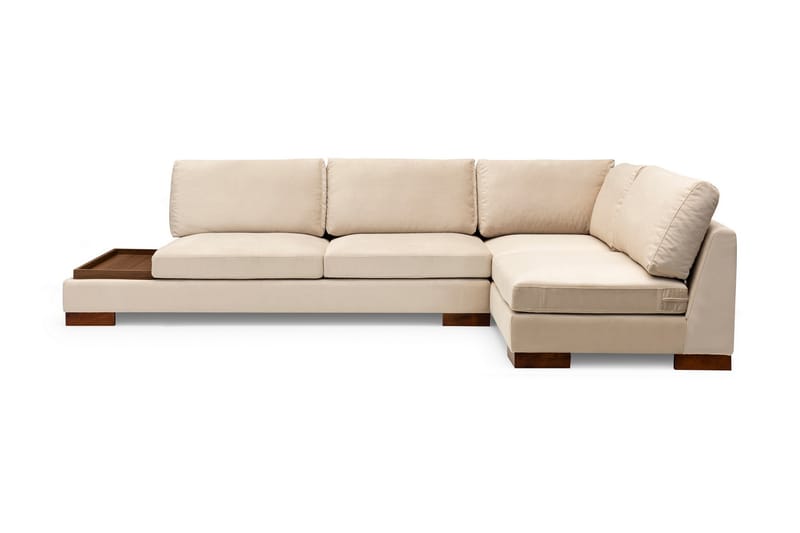 Tulima Sofa med Sjeselong m Krakk Høyre - Beige/Natur - Møbler - Sofaer - Hjørnesofa