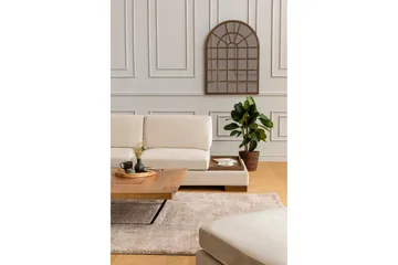 Tulima Sofa med Sjeselong m Krakk Venstre - Beige/Natur - Møbler - Sofaer - Hjørnesofa