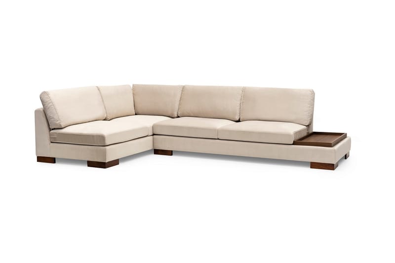 Tulima Sofa med Sjeselong m Krakk Venstre - Beige/Natur - Møbler - Sofaer - Hjørnesofa