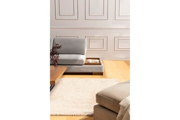 Tulima Sofa med Sjeselong m Krakk Venstre - Lysegrå/Natur - Møbler - Sofaer - Hjørnesofa