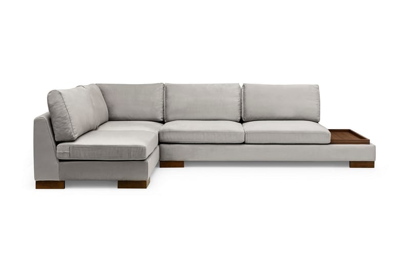 Tulima Sofa med Sjeselong Venstre - Lysegrå/Natur - Møbler - Sofaer - Hjørnesofa