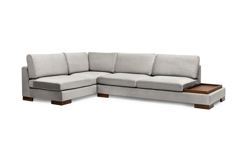 Tulima Sofa med Sjeselong Venstre - Lysegrå/Natur - Møbler - Sofaer - Hjørnesofa
