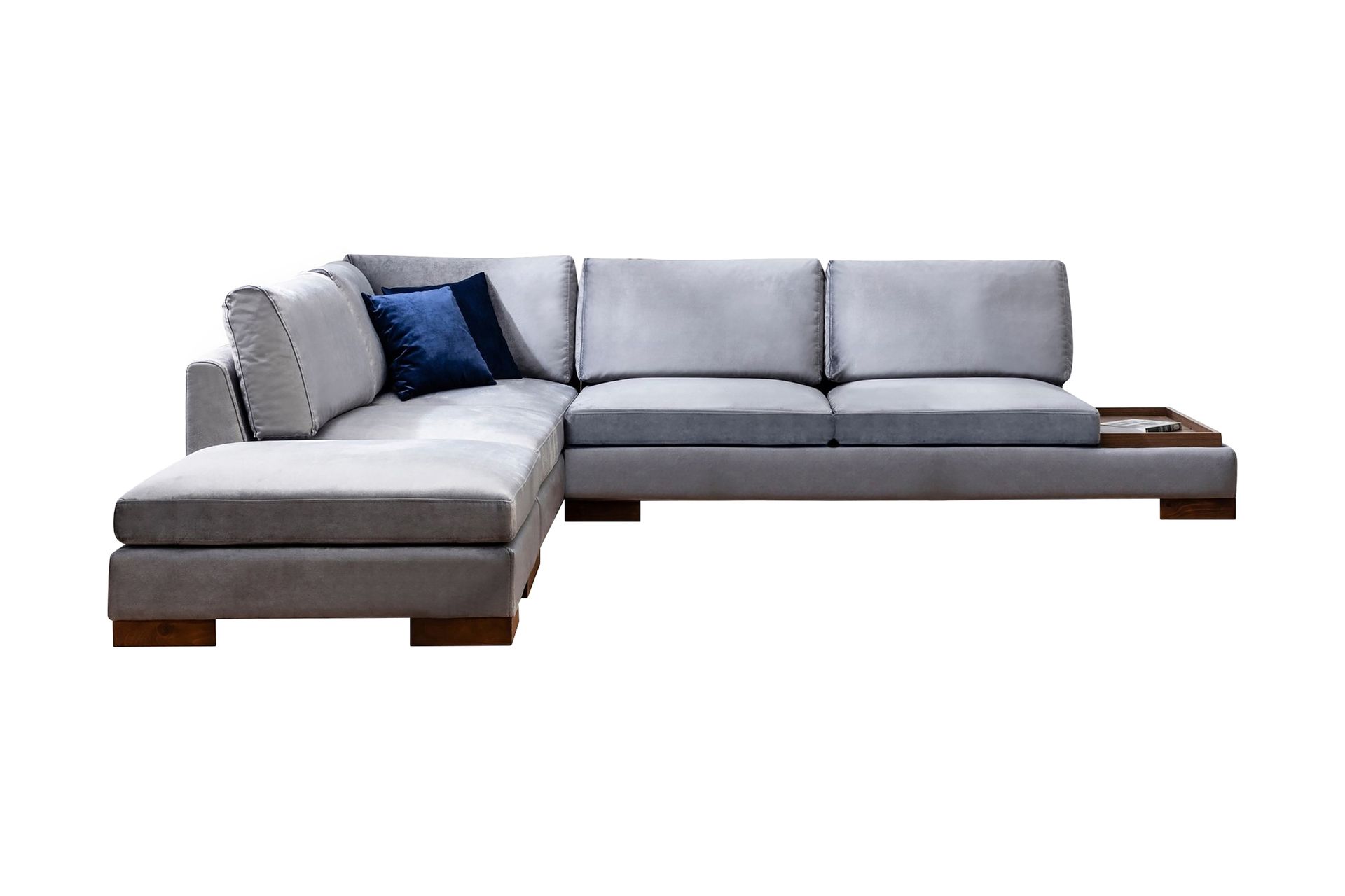 Tulima Sofa med Sjeselong Venstre - Mørkegrå/Natur - Møbler - Sofaer - Hjørnesofa
