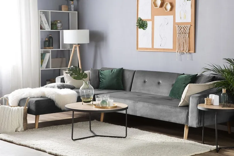 Vadso Hjørnesofa 303 cm - Grå - Møbler - Sofaer - Hjørnesofa - Hjørnesofa med divan