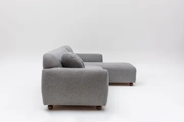 Whitecliffs Divansofa 3-seters - Grå - Møbler - Sofaer - Sofa med sjeselong - 3 seters sofa med divan
