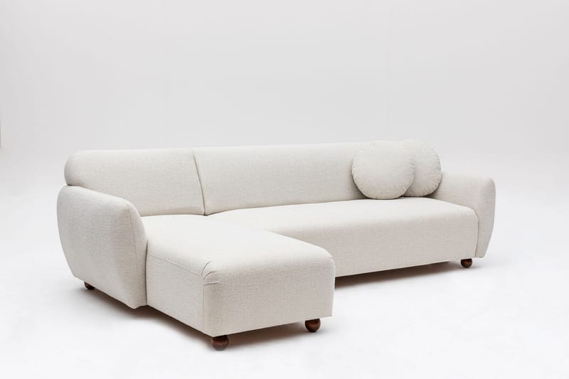 Whitecliffs Divansofa 3-seters - Hvit - Møbler - Sofaer - Sofa med sjeselong - 3 seters sofa med divan