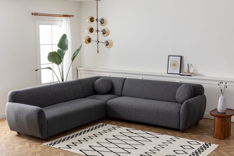 Whitecliffs Hjørnesofa 5-seters - Grå - Møbler - Sofaer - Hjørnesofa