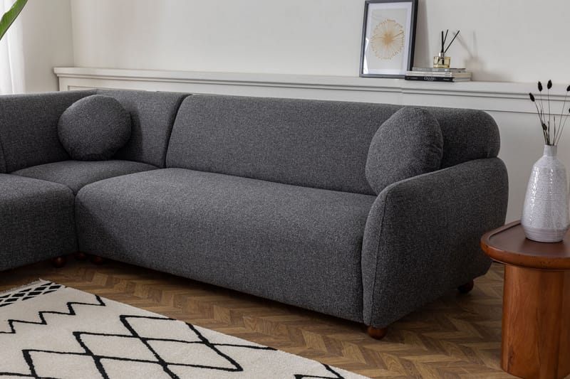 Whitecliffs Hjørnesofa 5-seters - Grå - Møbler - Sofaer - Hjørnesofa