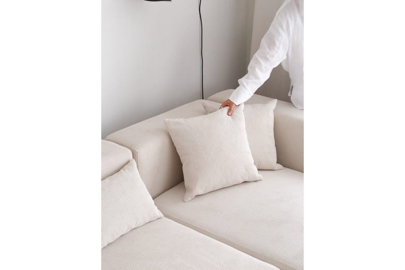 Yolo Hjørnesofa 4-seter - Hvit - Møbler - Sofaer - Hjørnesofa - Hjørnesofa med divan