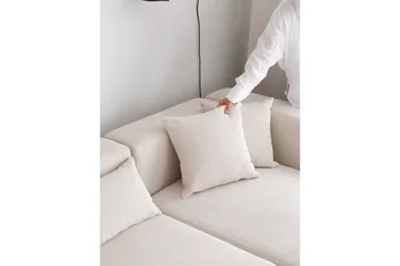 Yolo Hjørnesofa 4-seter - Hvit - Møbler - Sofaer - Sofa med sjeselong - 4 seters sofa med divan
