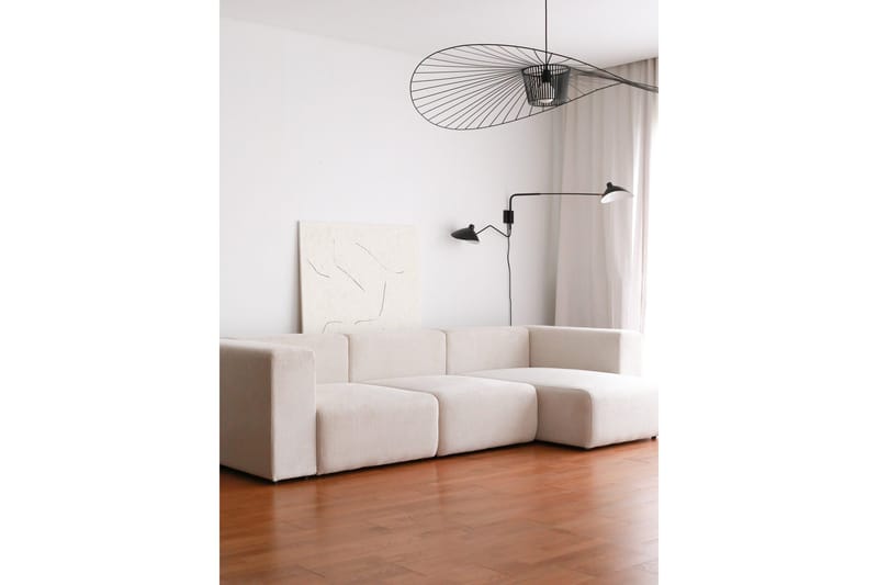 Yolo Hjørnesofa 4-seter - Hvit - Møbler - Sofaer - Hjørnesofa - Hjørnesofa med divan