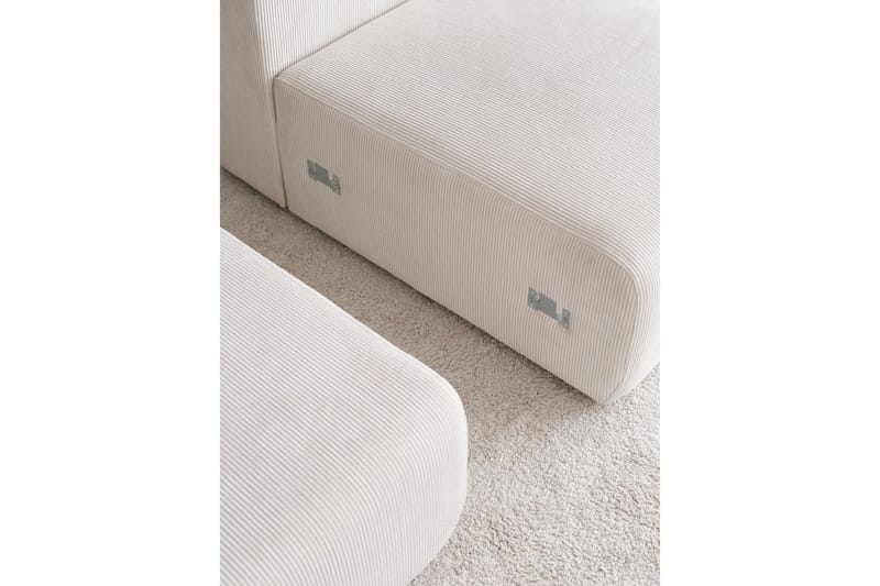 Yolo Hjørnesofa 4-seter - Hvit - Møbler - Sofaer - Hjørnesofa - Hjørnesofa med divan